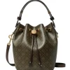 Bags>TORY BURCH T Monogram Coated Canvas Mini Bucket Bag