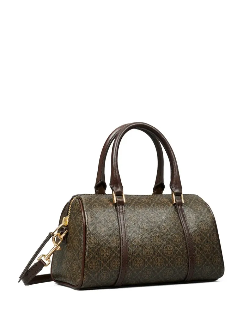 Bags>TORY BURCH T Monogram Coated Canvas Mini Barrel Bag