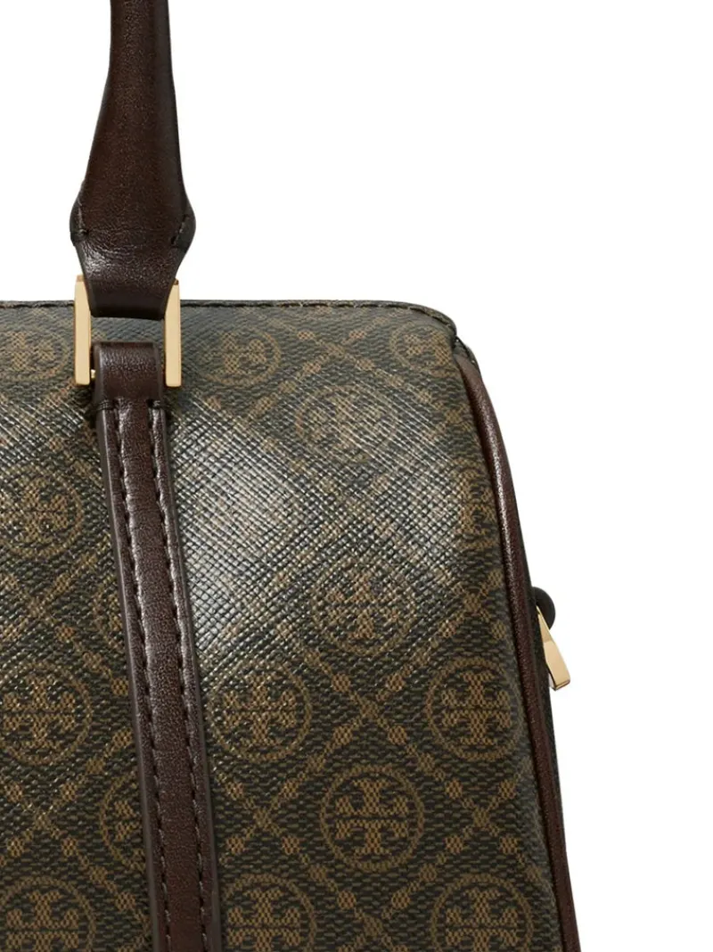 Bags>TORY BURCH T Monogram Coated Canvas Mini Barrel Bag