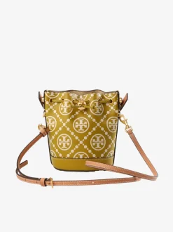 Bags>TORY BURCH T Monogram Contrast Embossed Mini Bucket Bag