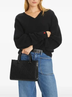 Bags>TORY BURCH T Monogram Contrast Embossed Square Tote