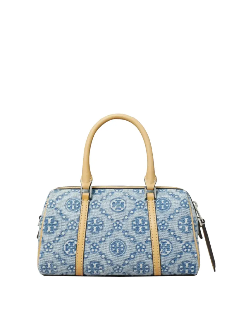 Bags>TORY BURCH T Monogram Denim Mini Barrel Bag