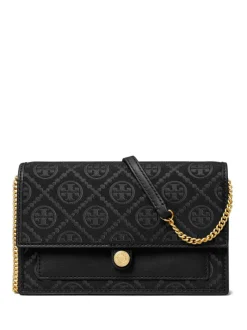 Bags>TORY BURCH T Monogram Leather Chain Wallet