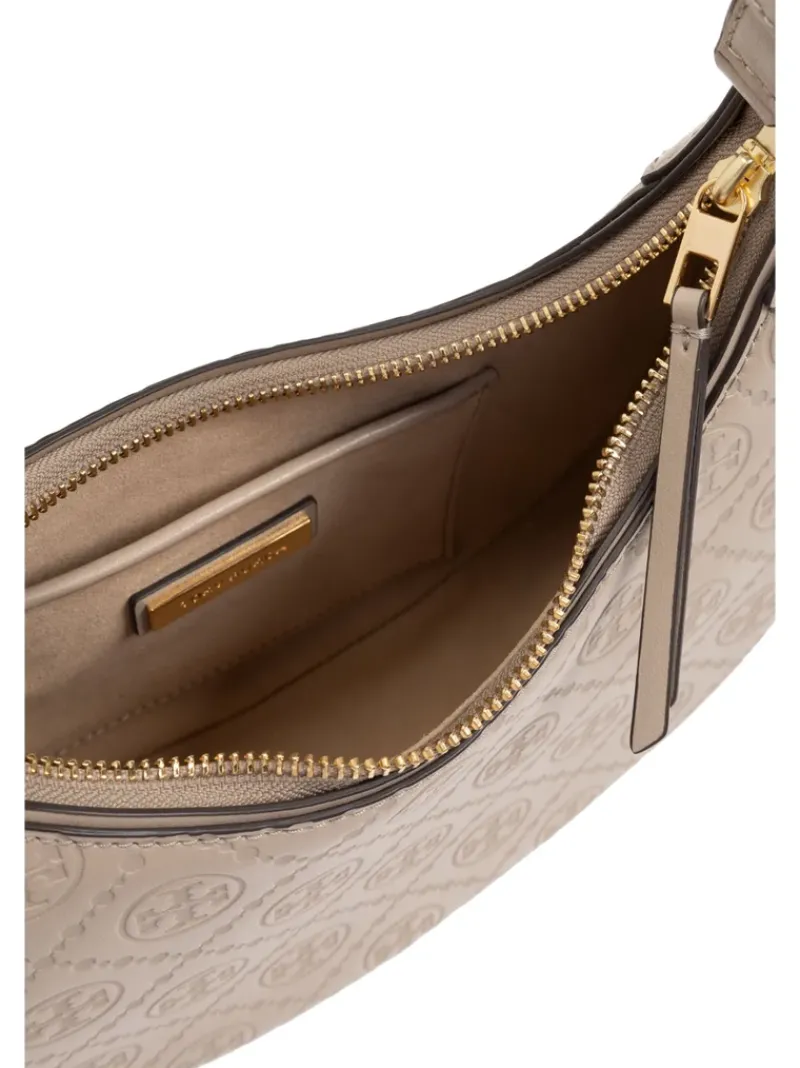 Bags>TORY BURCH T Monogram Leather Crescent Bag