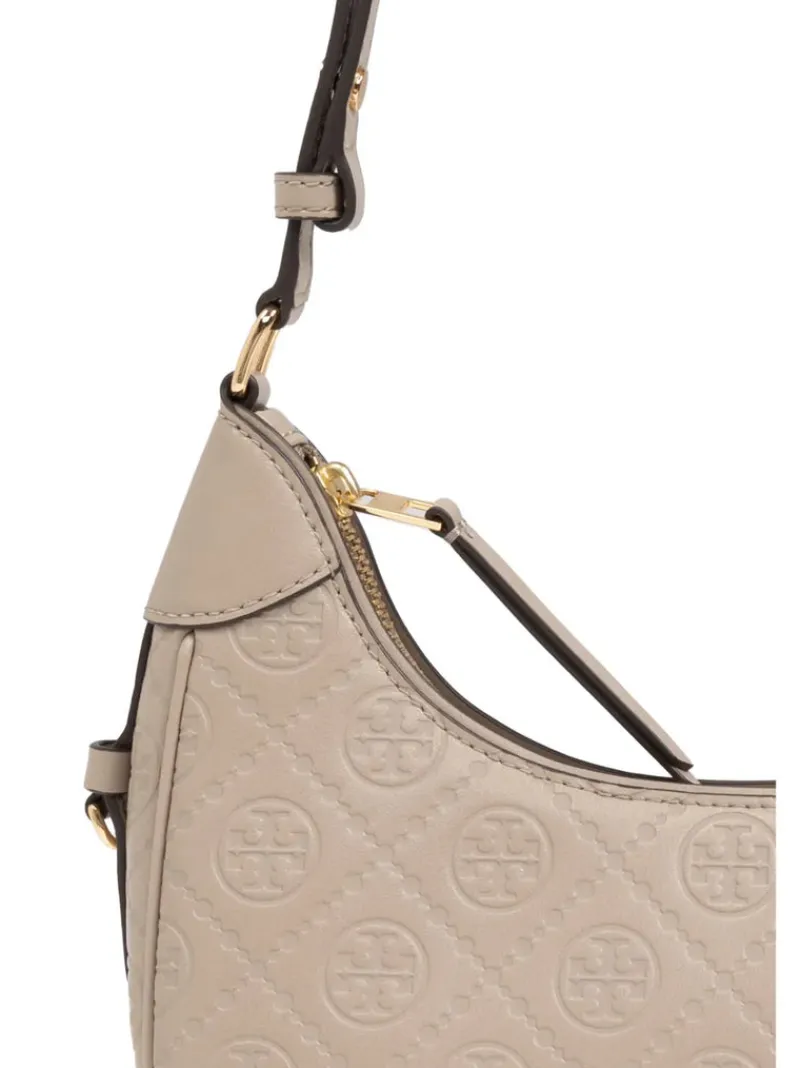 Bags>TORY BURCH T Monogram Leather Crescent Bag