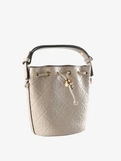 Bags>TORY BURCH T Monogram Leather Mini Bucket Bag