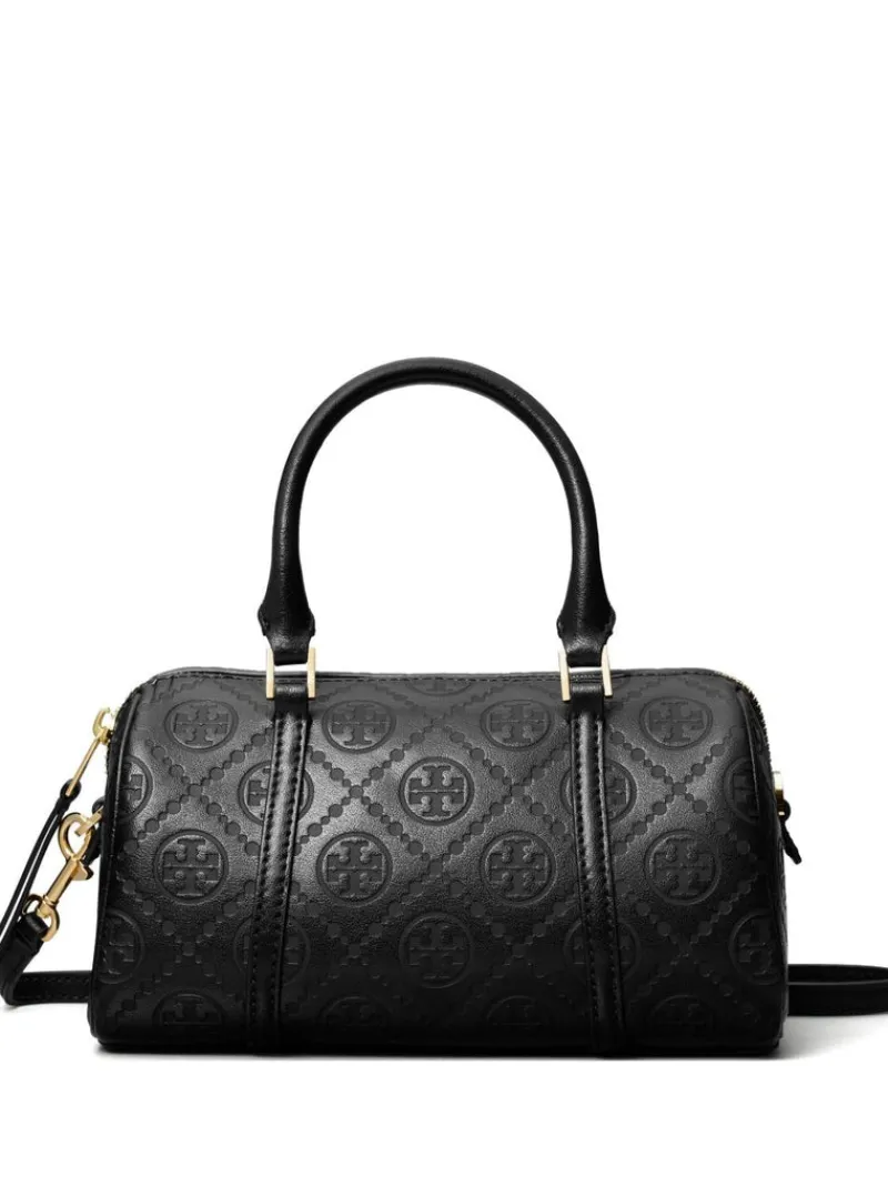 Bags>TORY BURCH T Monogram Leather Petite Barrel Bag