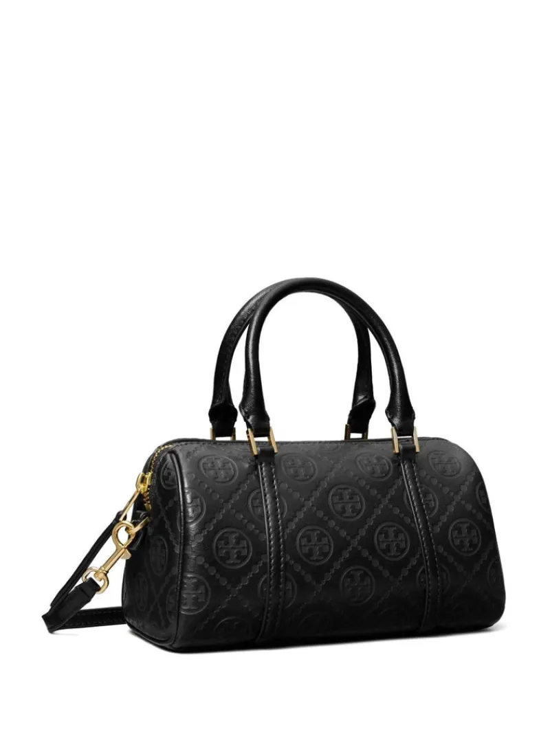 Bags>TORY BURCH T Monogram Leather Petite Barrel Bag