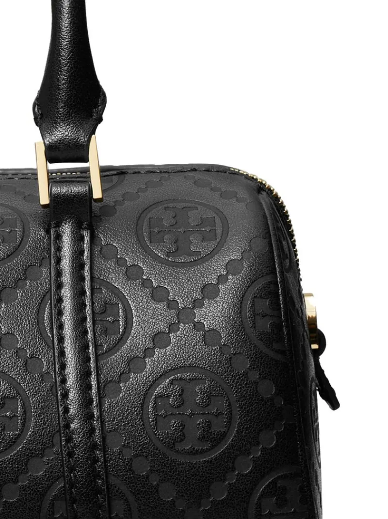 Bags>TORY BURCH T Monogram Leather Petite Barrel Bag
