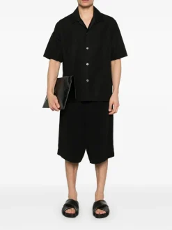 Shorts>YOHJI YAMAMOTO POUR HOMME Tab Half Pants
