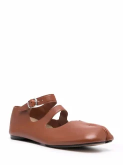 Flats>MAISON MARGIELA Tabi Ballerina Double Strap Flats