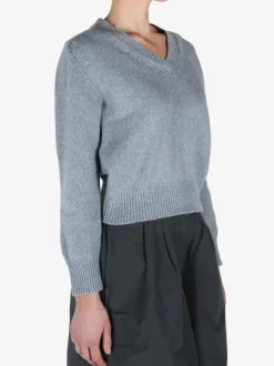 Tops>MARGARET HOWELL Tapered V Neck Top