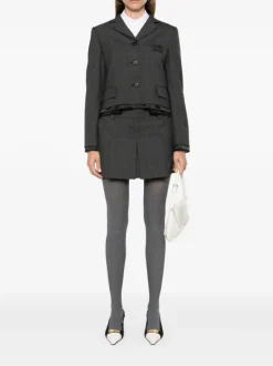 Skirts>MIU MIU Tartan Print Mini Skirt