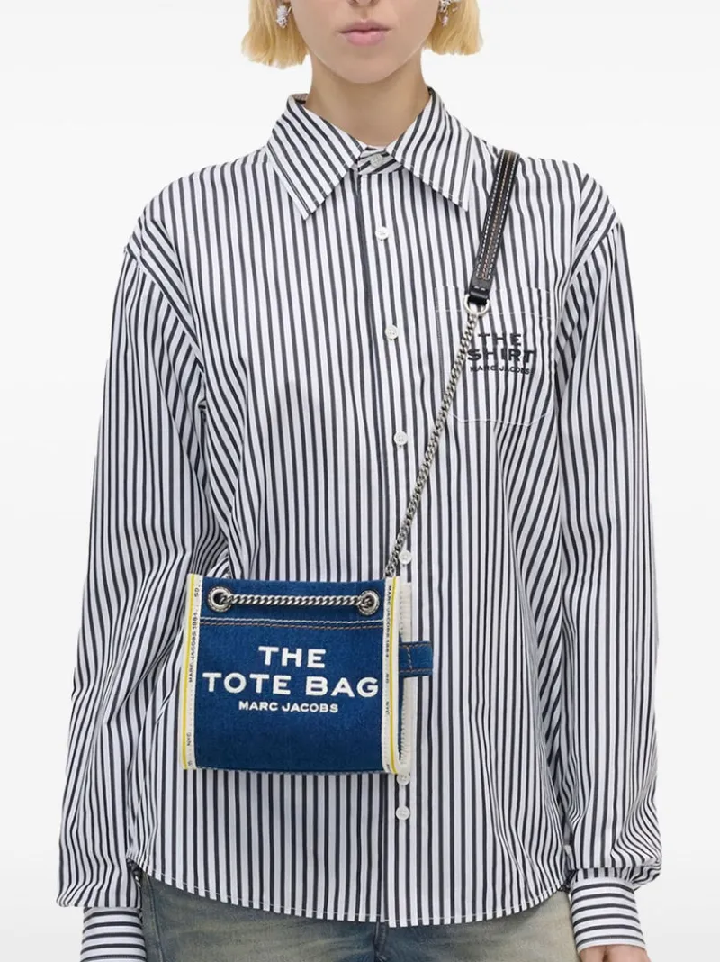 Bags>MARC JACOBS The Denim Chain Tote Bag