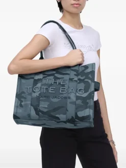 Bags>MARC JACOBS The Large Camo Jacquard Tote Bag