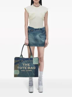 Bags>MARC JACOBS The Large Deconstructed Denim Tote Bag
