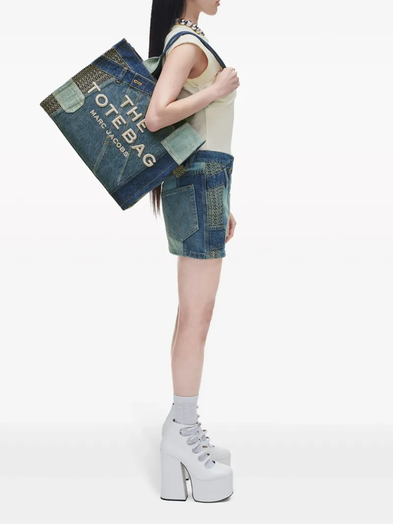 Bags>MARC JACOBS The Large Deconstructed Denim Tote Bag