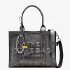 Bags>MARC JACOBS The Large Metallic Distressed Leather Tote Bag