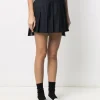 Skirts>THOM BROWNE Thigh Length Dropped Back Pleated Skirt In Super 120’S Twill