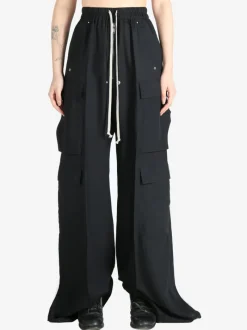 Pants>RICK OWENS Thin Wool Cargobelas