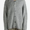 Knitwear>THE ELDER STATESMAN Thistle Button-Up
