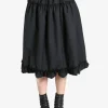 Skirts>COMME DES GARCONS NOIR Tiered Wool Skirt
