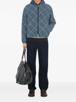 Jackets & Coats>BURBERRY Tonal EKD Applique Windbreaker