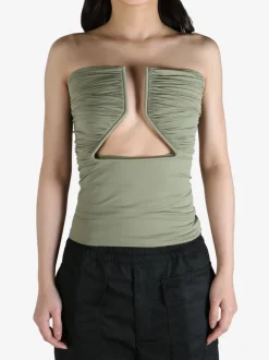 Tops>RICK OWENS Top Jersey Prong Bustier