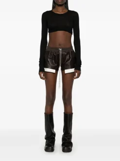 T-shirts>RICK OWENS T-shirt Ls Crop