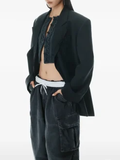 Pants>ALEXANDER WANG Turned Down Elastic Cargo Pant