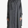 Dresses>Y'S U-Shirt Dress with Tie