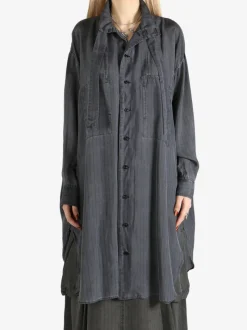 Dresses>Y'S U-Shirt Dress with Tie