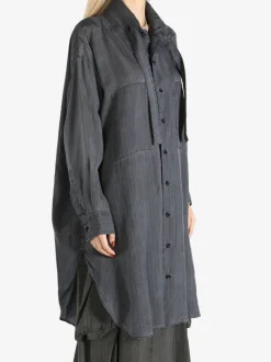 Dresses>Y'S U-Shirt Dress with Tie