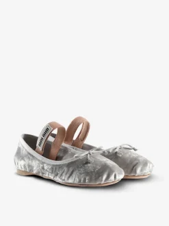 Flats>MIU MIU Velvet Ballerinas