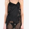 Tops>ANN DEMEULEMEESTER Vepa Deconstructed Asymmetric Slip Top