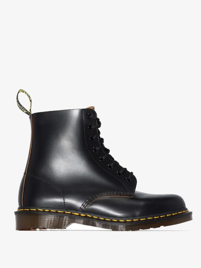 Boots | Boots>DR. MARTENS 1460 Vintage Black Made In England Boots