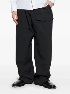 Pants>DRIES VAN NOTEN Viscose Drawstring Pant