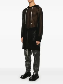 Sweats & Hoodies>RICK OWENS Viscose Hoodie