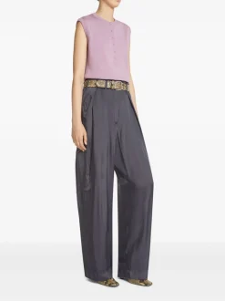 Pants>DRIES VAN NOTEN Viscose Workwear Pants