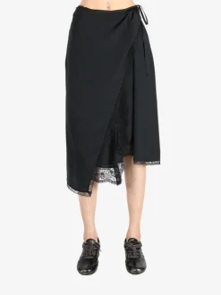 Skirts>DRIES VAN NOTEN Viscose Wrap Skirt