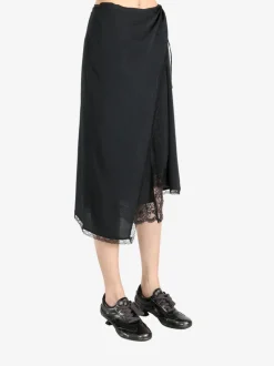 Skirts>DRIES VAN NOTEN Viscose Wrap Skirt