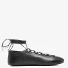 Flats>ALEXANDER WANG Vyollette Lace Up Flat Sneakers