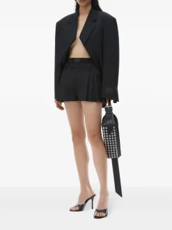 Shorts>ALEXANDER WANG W/ Boxer Pleated Short