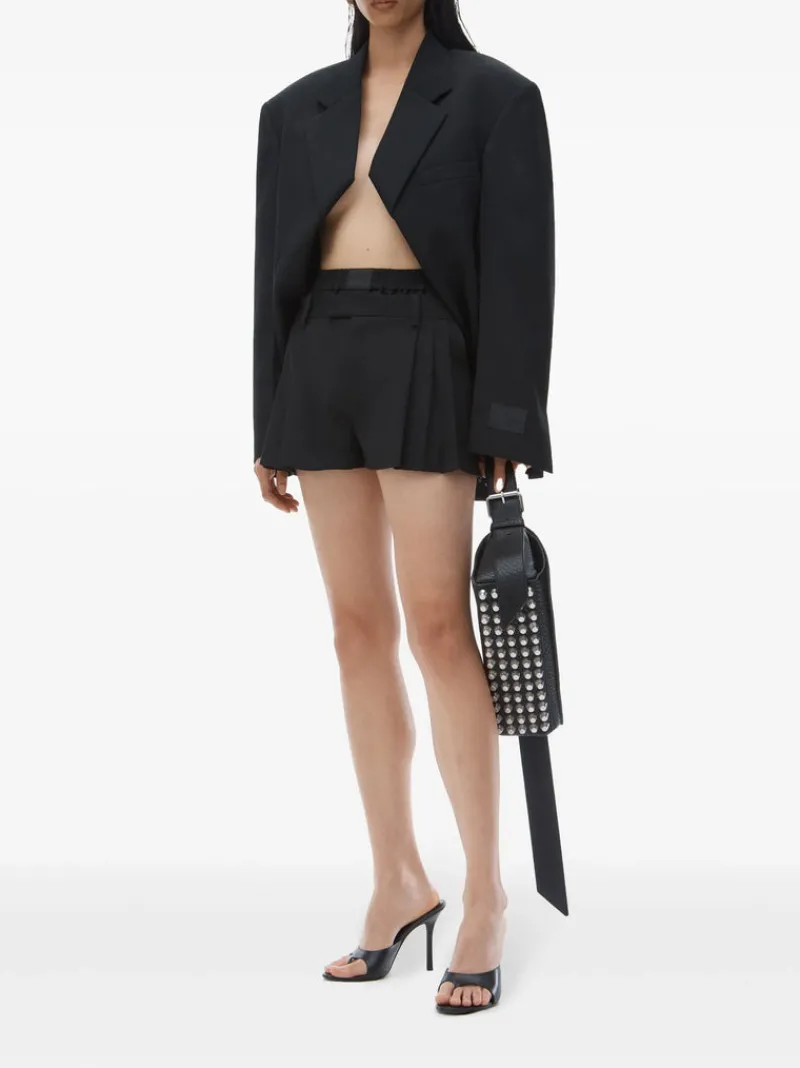 Shorts>ALEXANDER WANG W/ Boxer Pleated Short