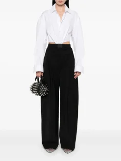 Pants>ALEXANDER WANG W/ Boxer Pleated Trouser