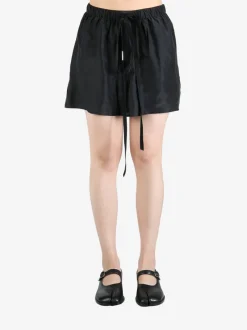 Shorts>ANN DEMEULEMEESTER Washed Silk Boxer Shorts
