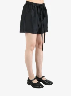 Shorts>ANN DEMEULEMEESTER Washed Silk Boxer Shorts