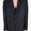 Jackets & Coats>LOUIS GABRIEL NOUCHI Wavy Jacquard Oversized Jacket