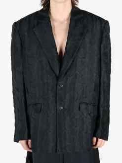 Jackets & Coats>LOUIS GABRIEL NOUCHI Wavy Jacquard Oversized Jacket
