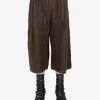 Pants>ZIGGY CHEN Wide Leg Cropped Trousers
